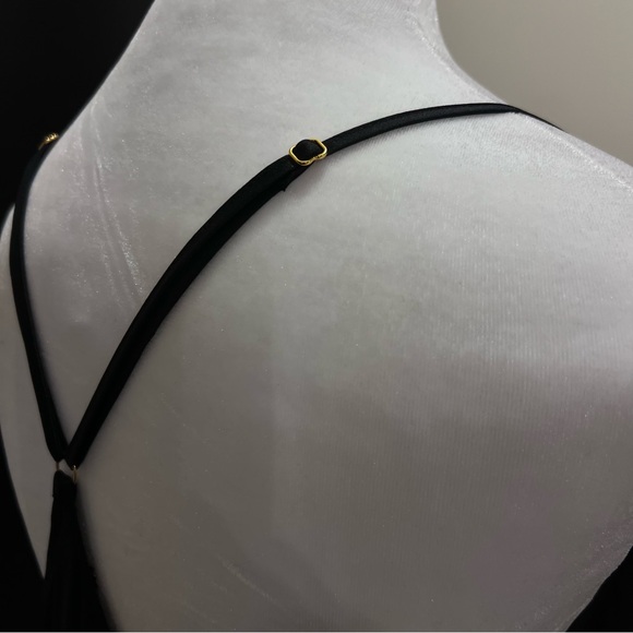 NWT Victoria’s Secret Size L Black Cecile Modal Camisole front silky/back modal - Picture 9 of 13